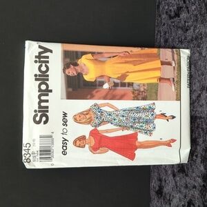 Simplicity 9336 Unused/Uncut Women's Dress Sewing Pattern Sz. 12-16